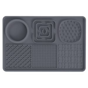 Tappetino da Leccare 4-in-1 per Cani – Accessorio Multifunzionale con Zone Lick, Ciotola e Antistress